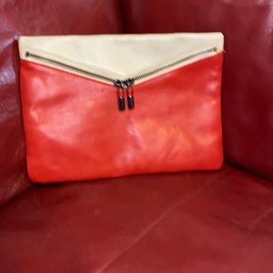 Massimo Dutti leather envelope purse